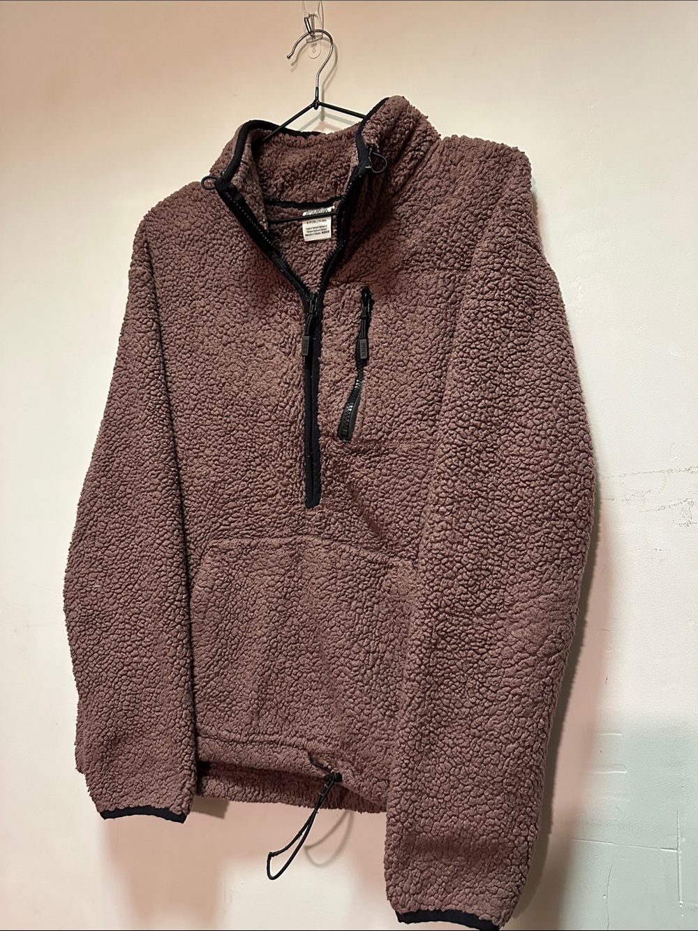 Victoria’s Secret Pink Half Zip Sherpa Jacket